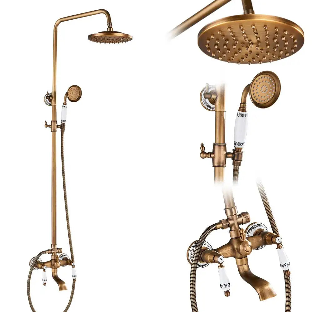 Antique Brass Shower Faucet