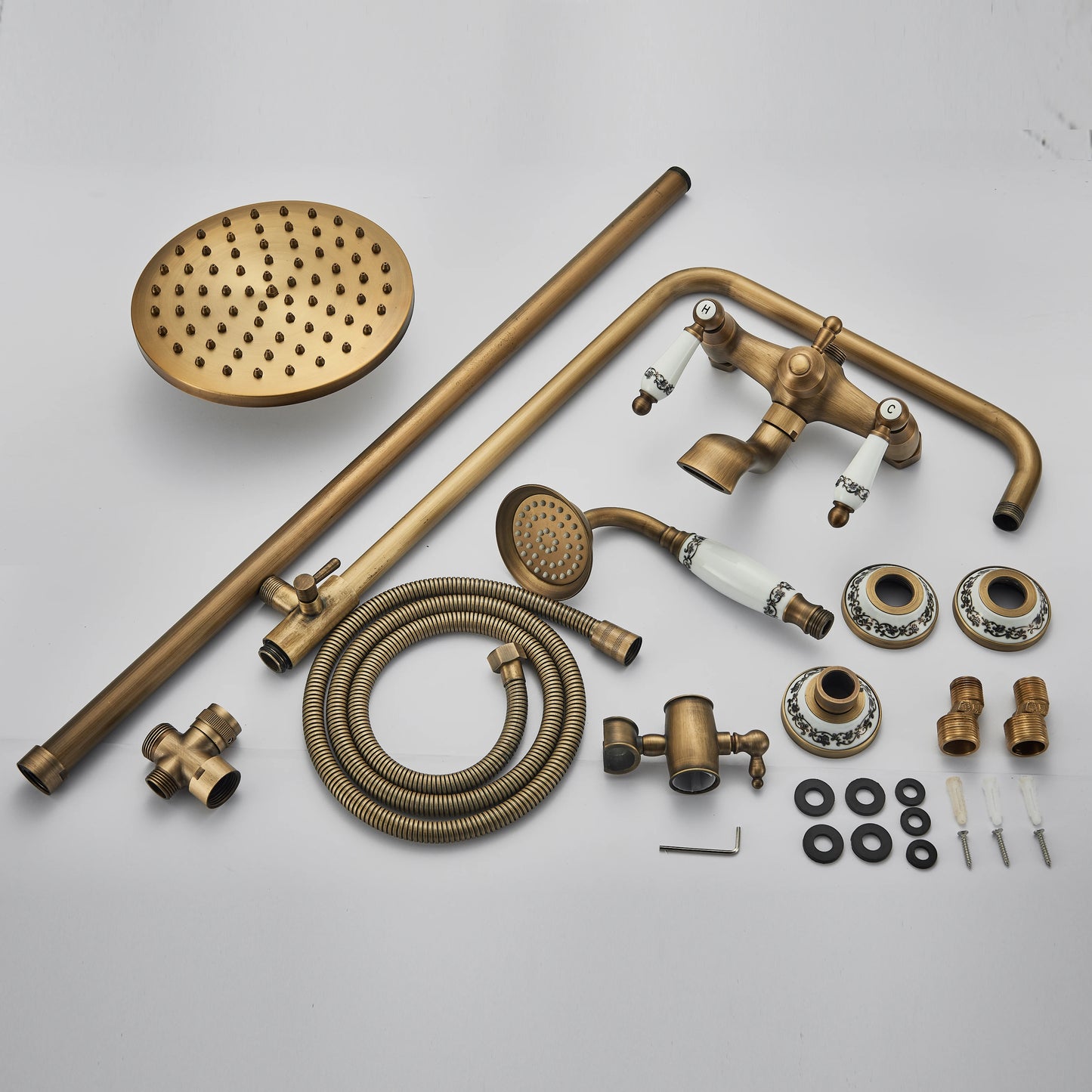 Antique Brass Shower Faucet