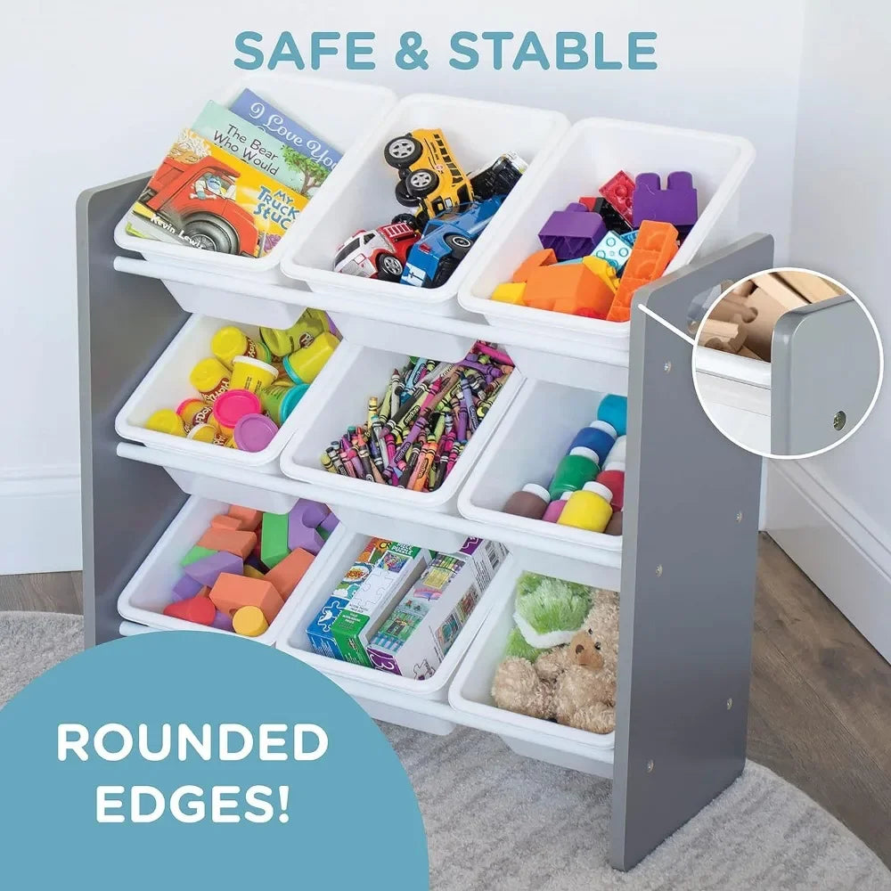 Grey & White Toy Organizer