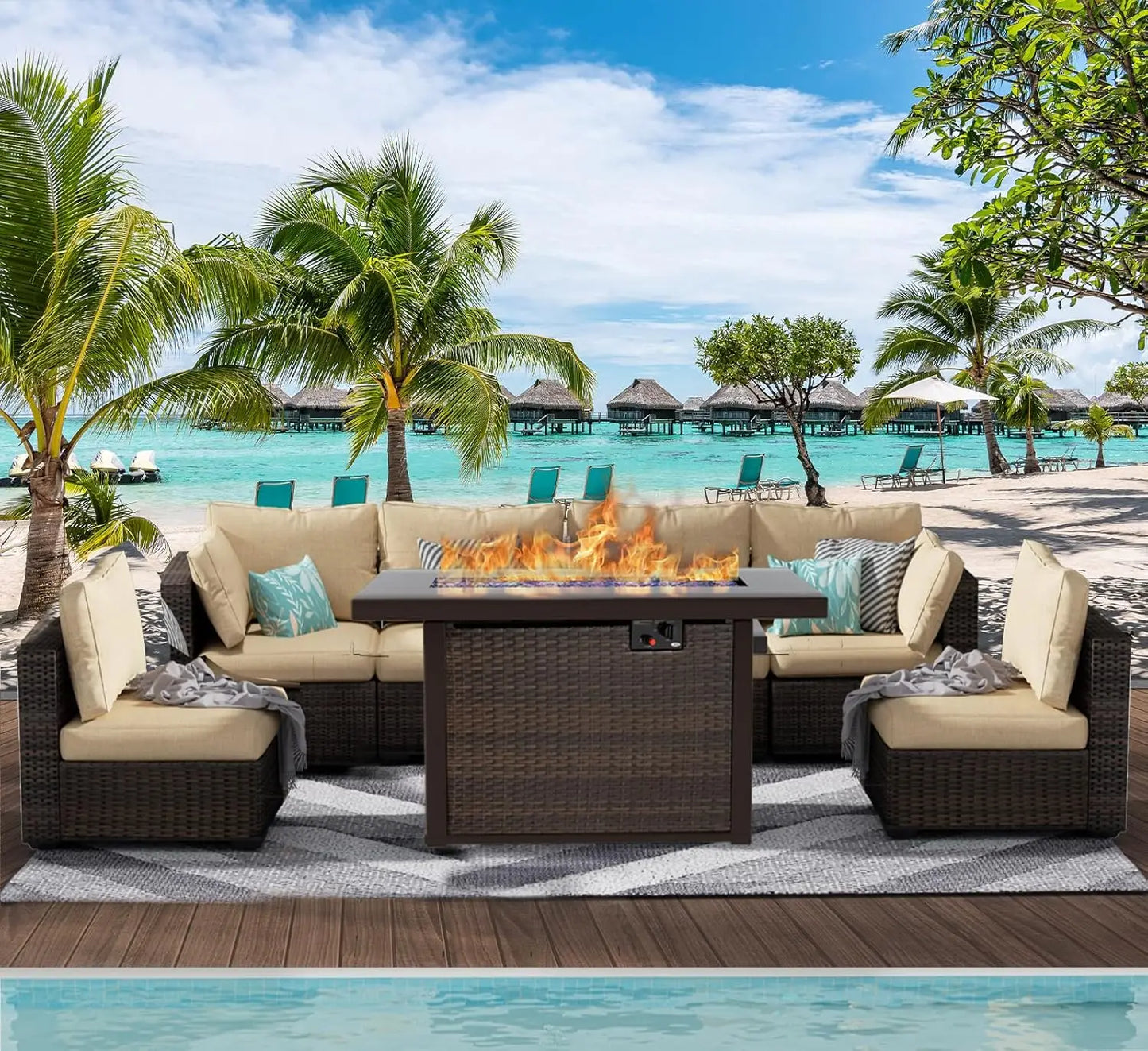 7 Piece Patio Furniture Set