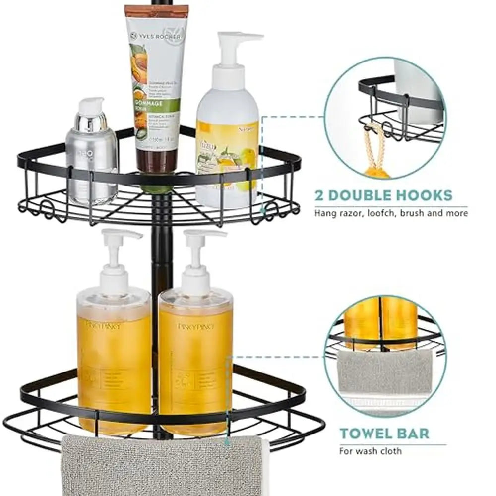 Stainless Steel Corner Shower Caddy Bathtub Organizer
