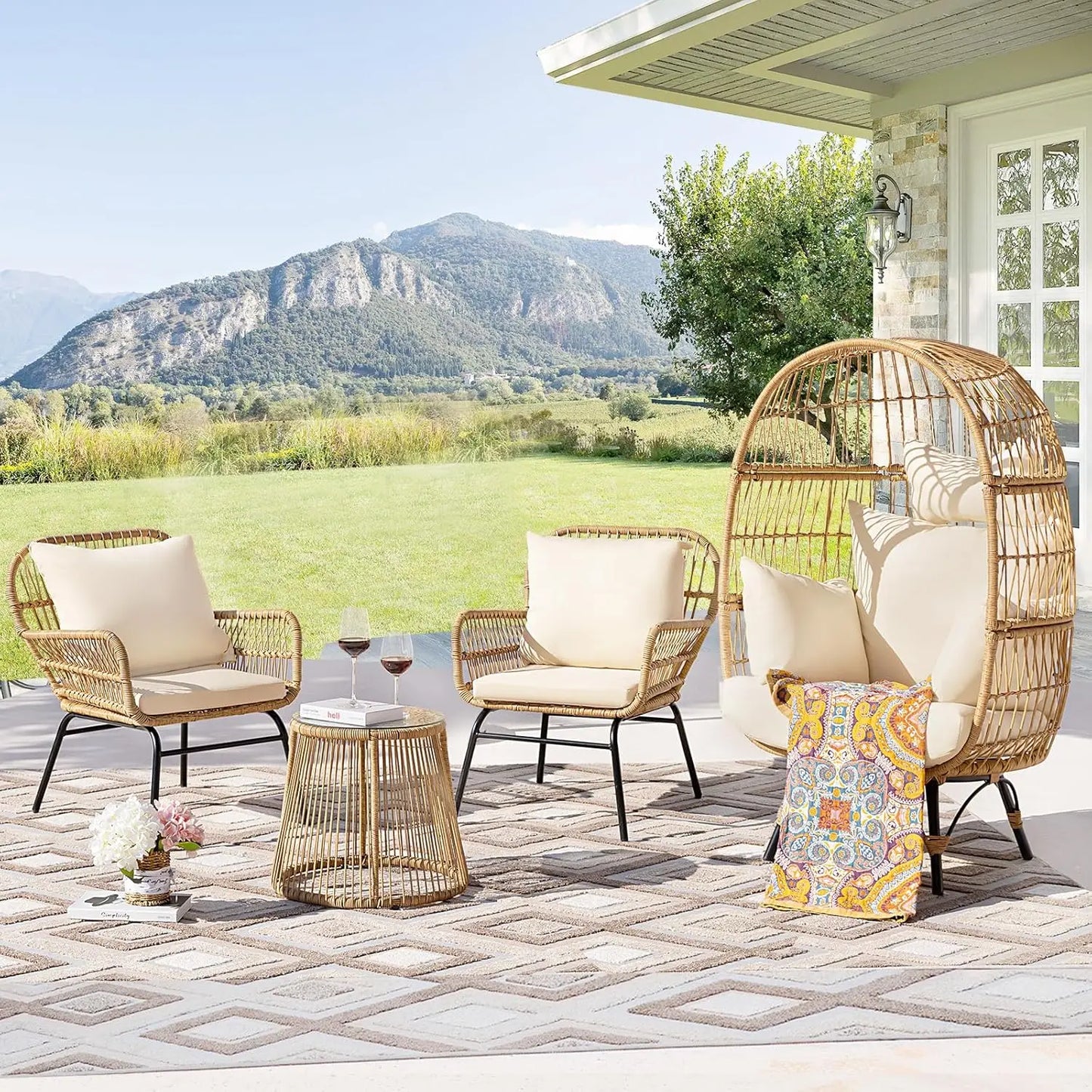 Wicker Patio Furniture Set