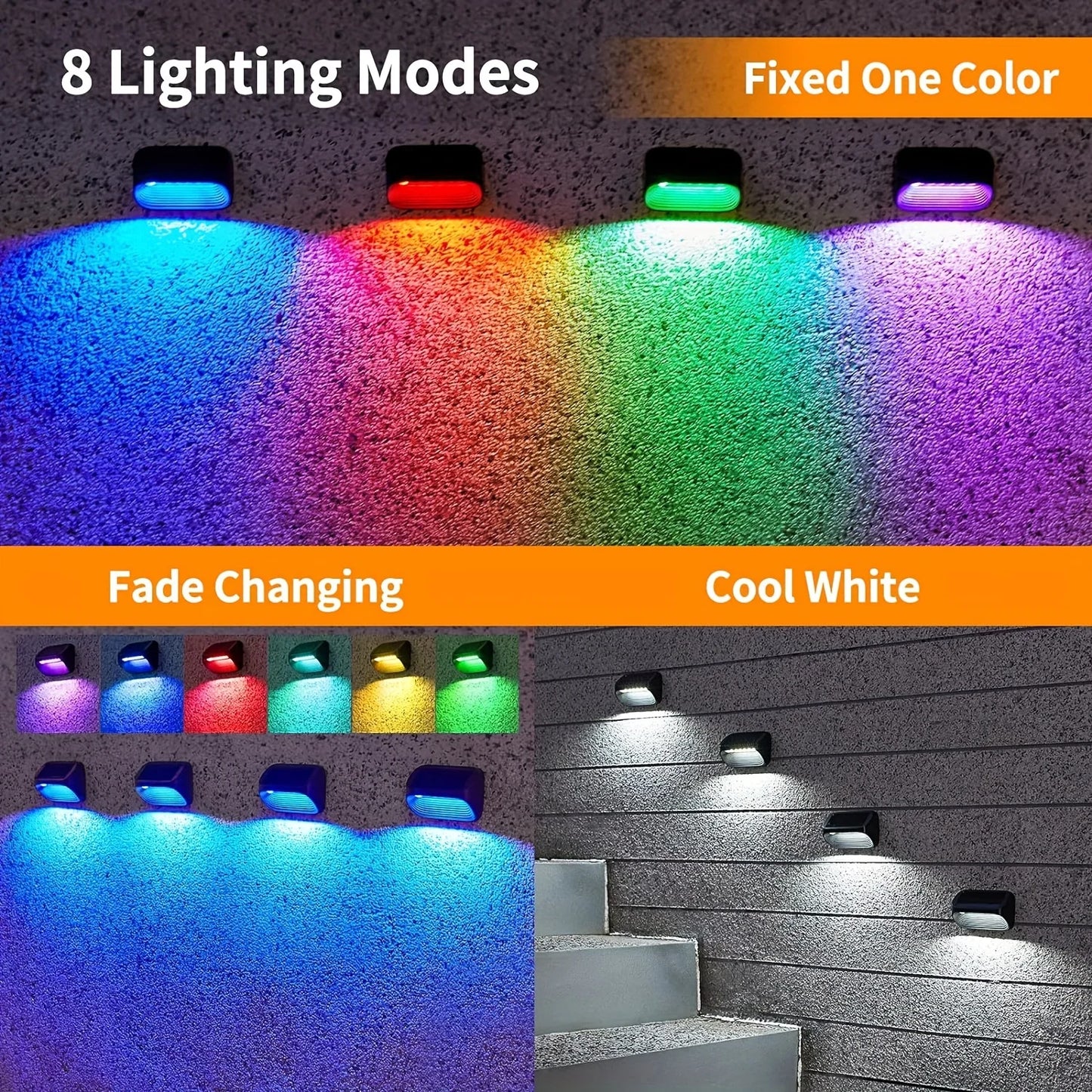 Solar Powered Fence Lights