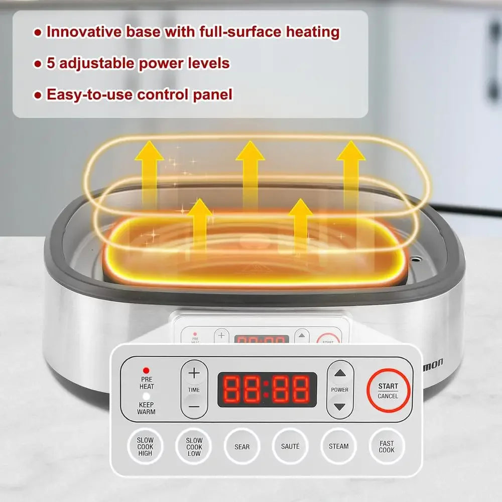 5.8QT Electric Dutch Oven Multi-Cooker