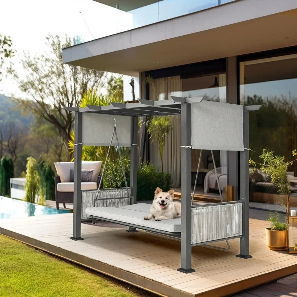 3-Seat Patio Swing Chair