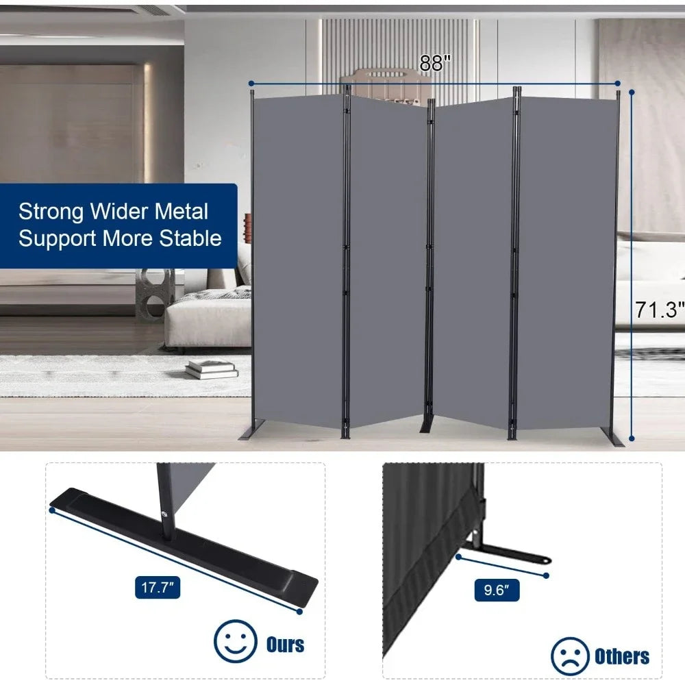 6FT Portable Room Divider