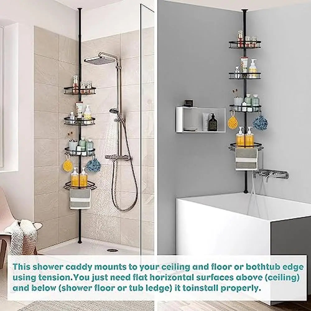 Stainless Steel Corner Shower Caddy Bathtub Organizer