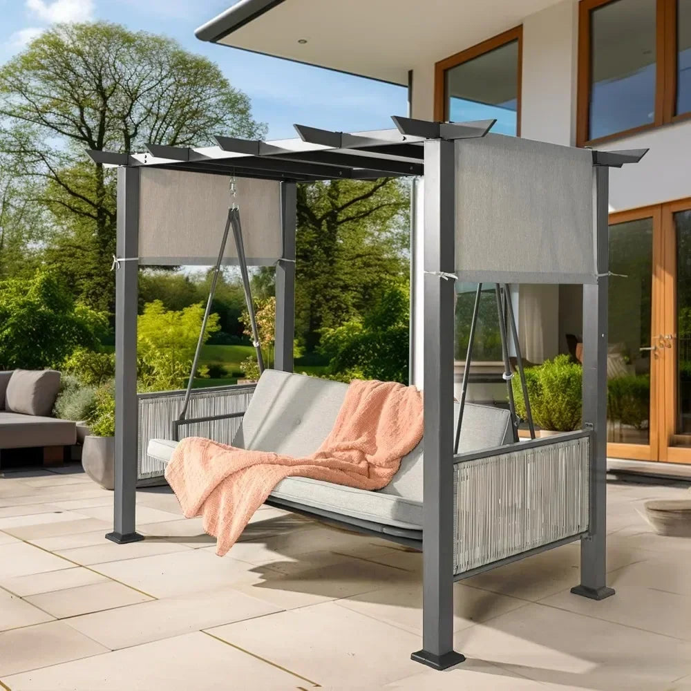 3-Seat Patio Swing Chair