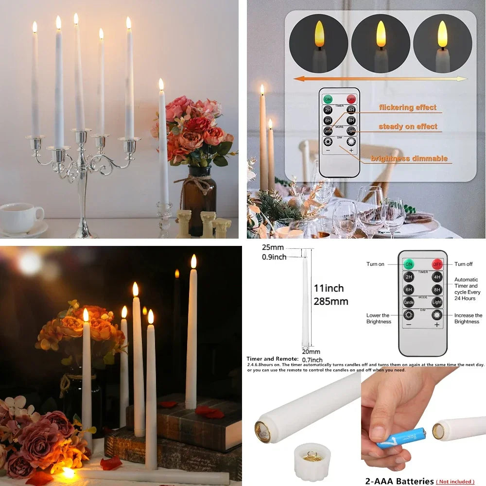 Flameless LED Battery Operated Flickering Candle