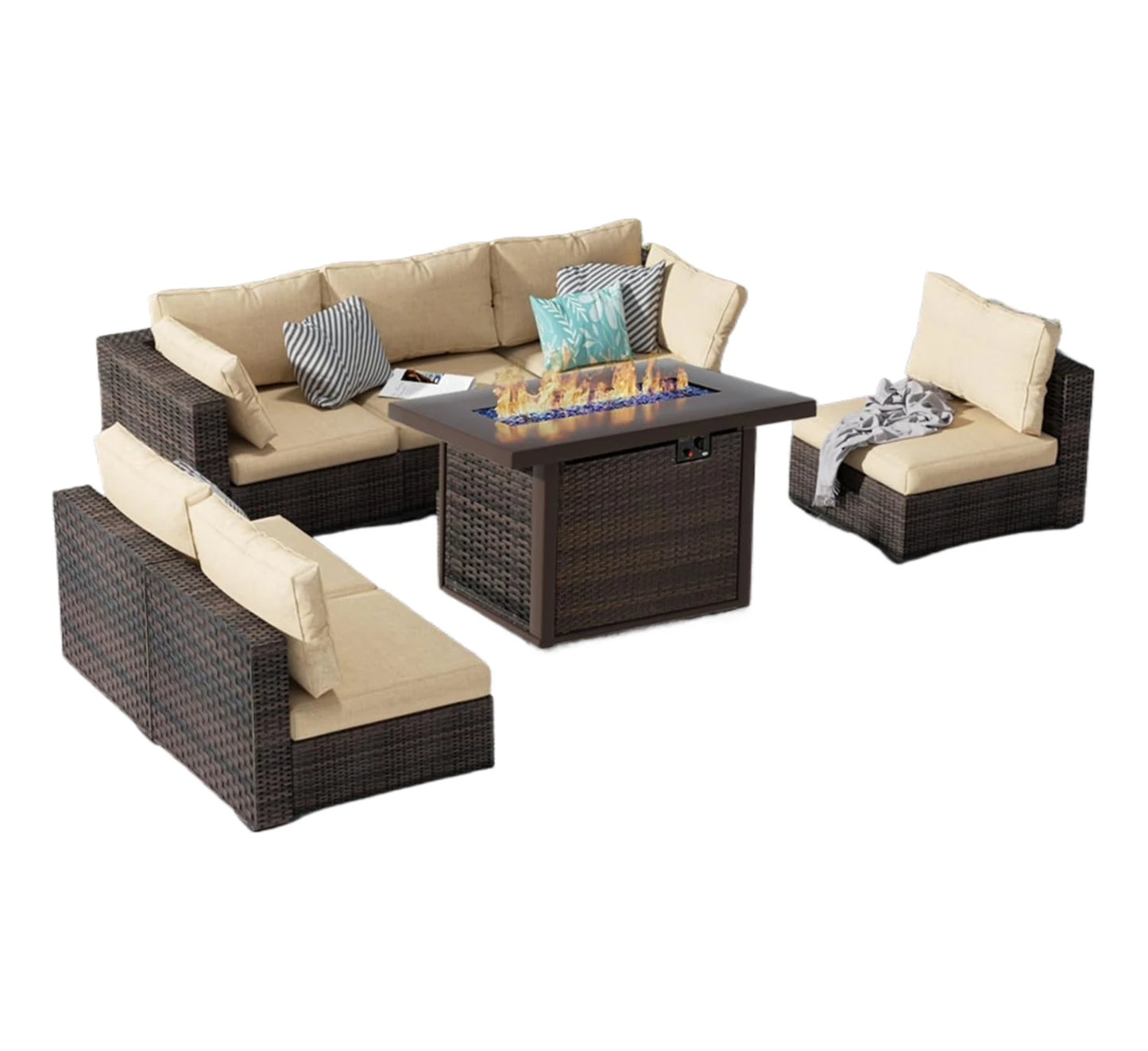 7 Piece Patio Furniture Set