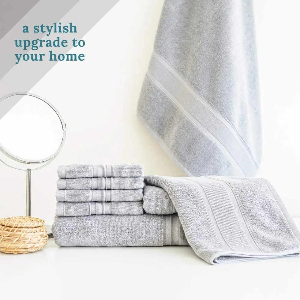 100% Cotton 8 Piece Bathroom Towel Set