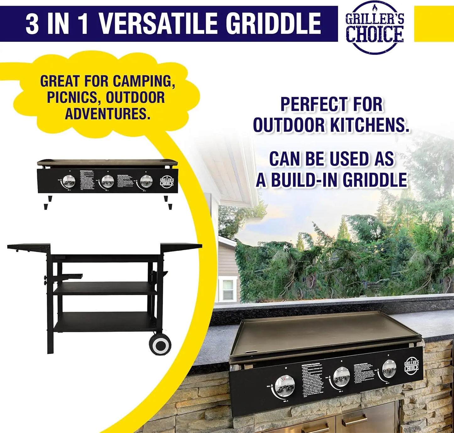 Outdoor Griddle Propane Grill
