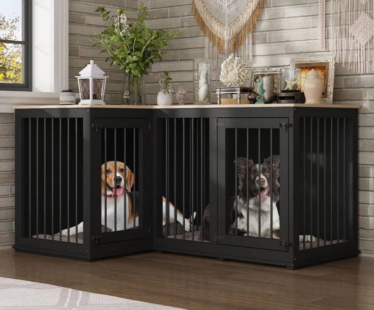 Corner Dog Crate Furniture