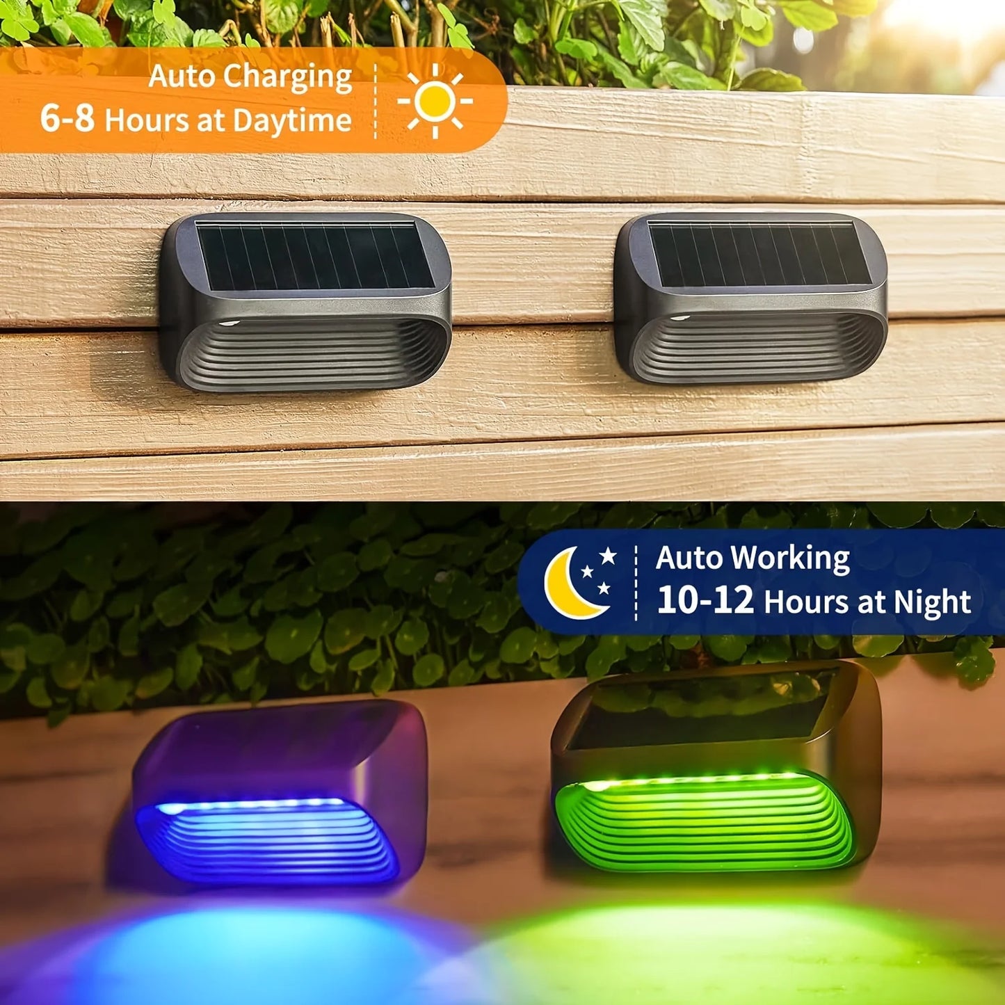 Solar Powered Fence Lights