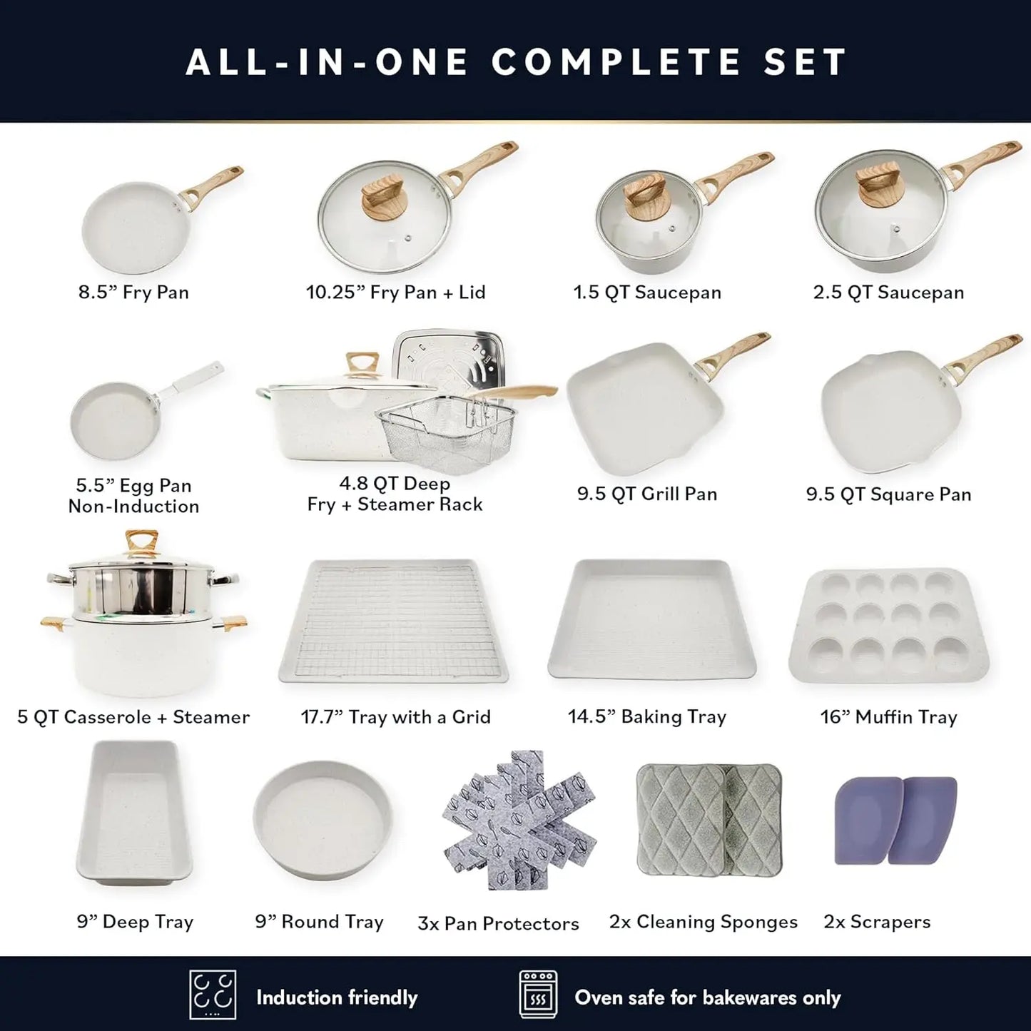 Non Stick Kitchen Cookware Set