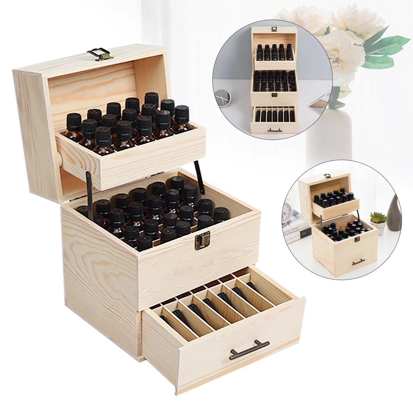 Essential Oil Storage For 59 Bottles