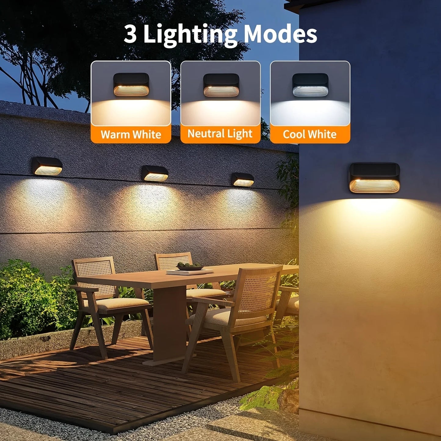 Solar Powered Fence Lights
