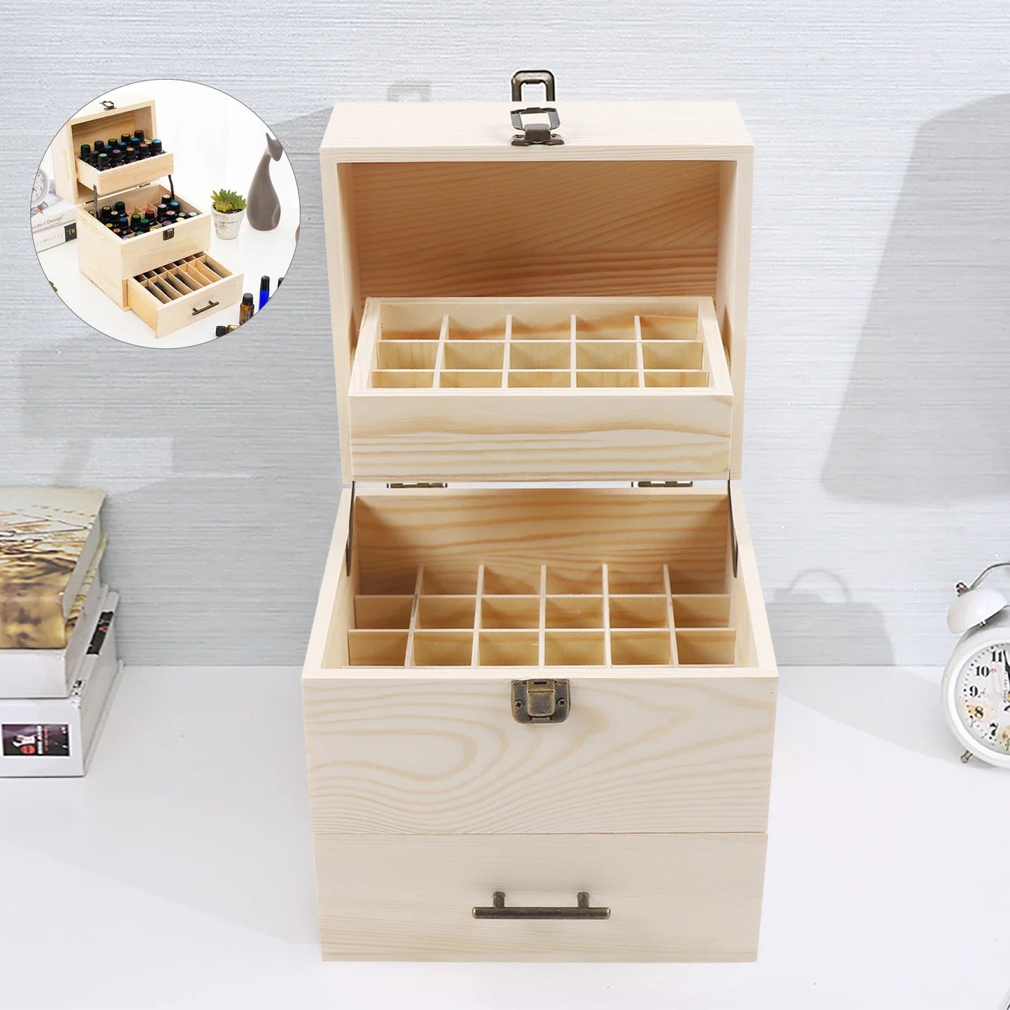 Essential Oil Storage For 59 Bottles