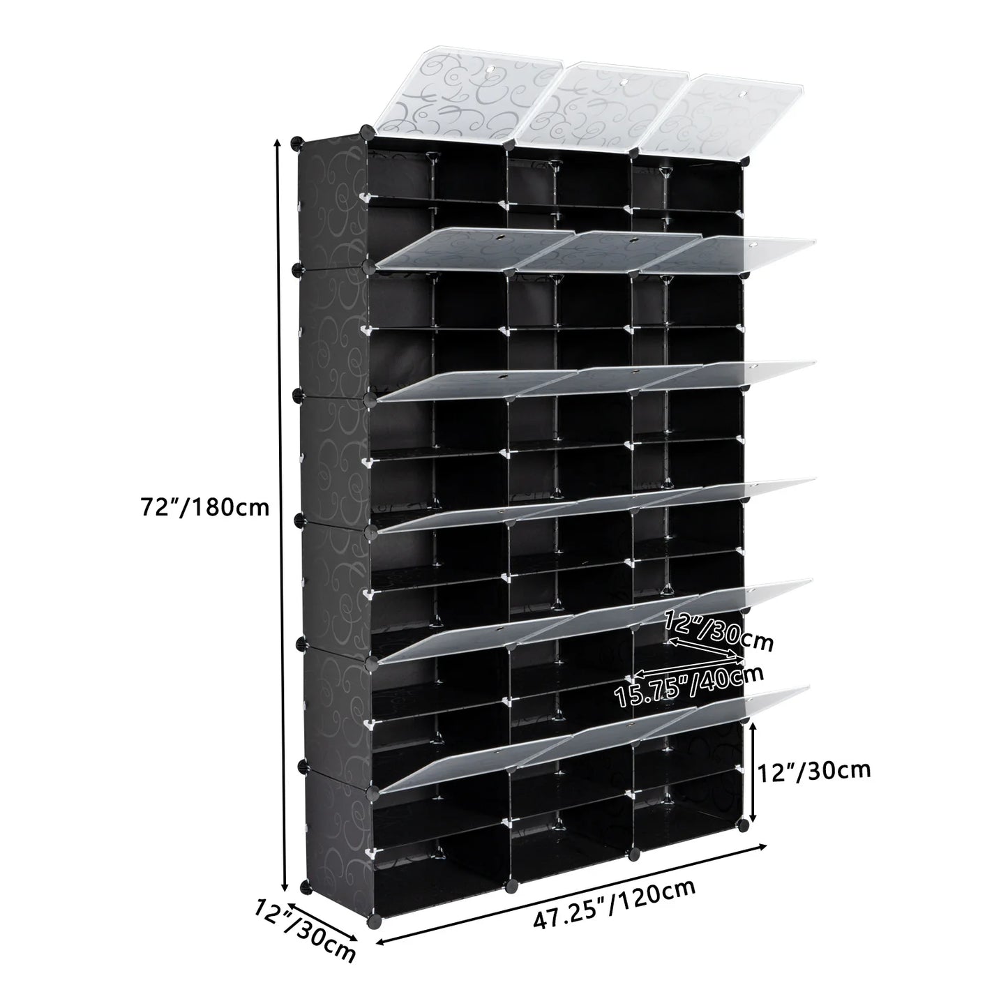 12-Tier Portable Shoe Rack Organizer