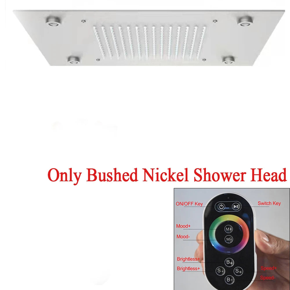 LED Thermostatic Modern Ceiling Shower
