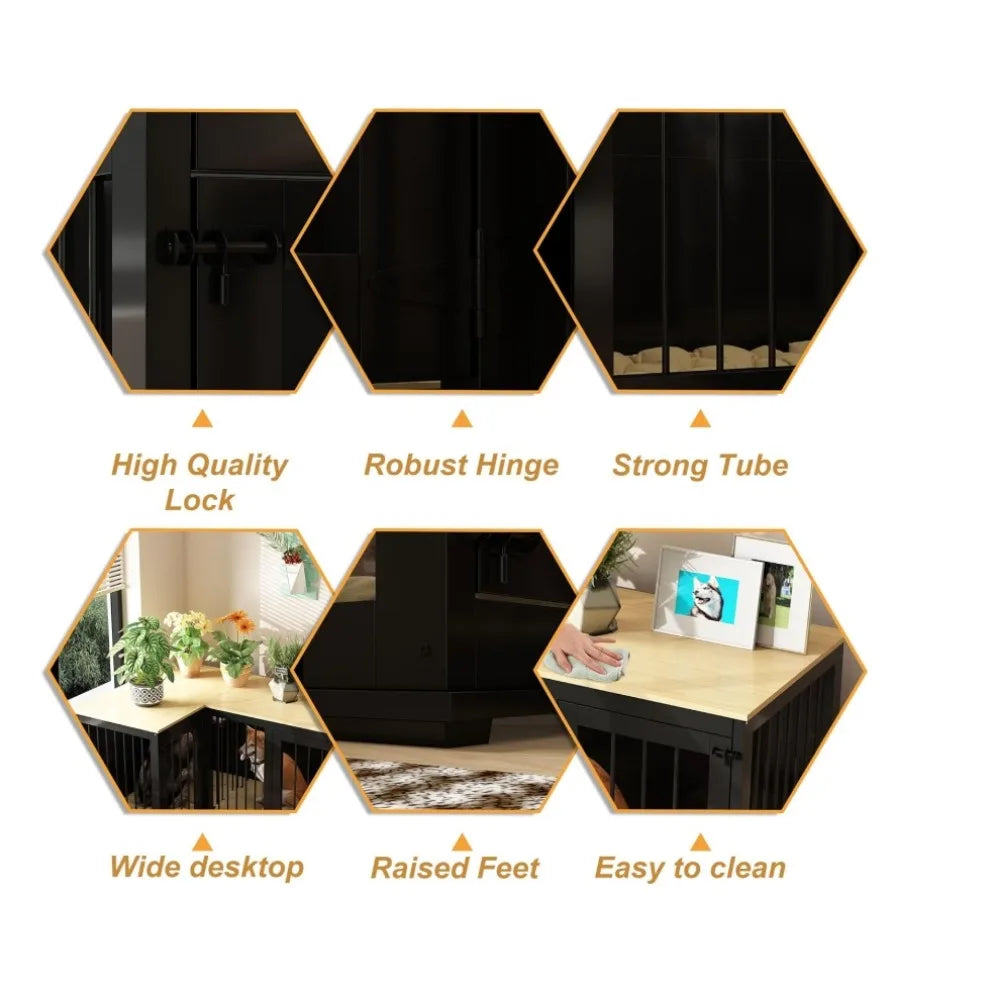 Corner Dog Crate Furniture
