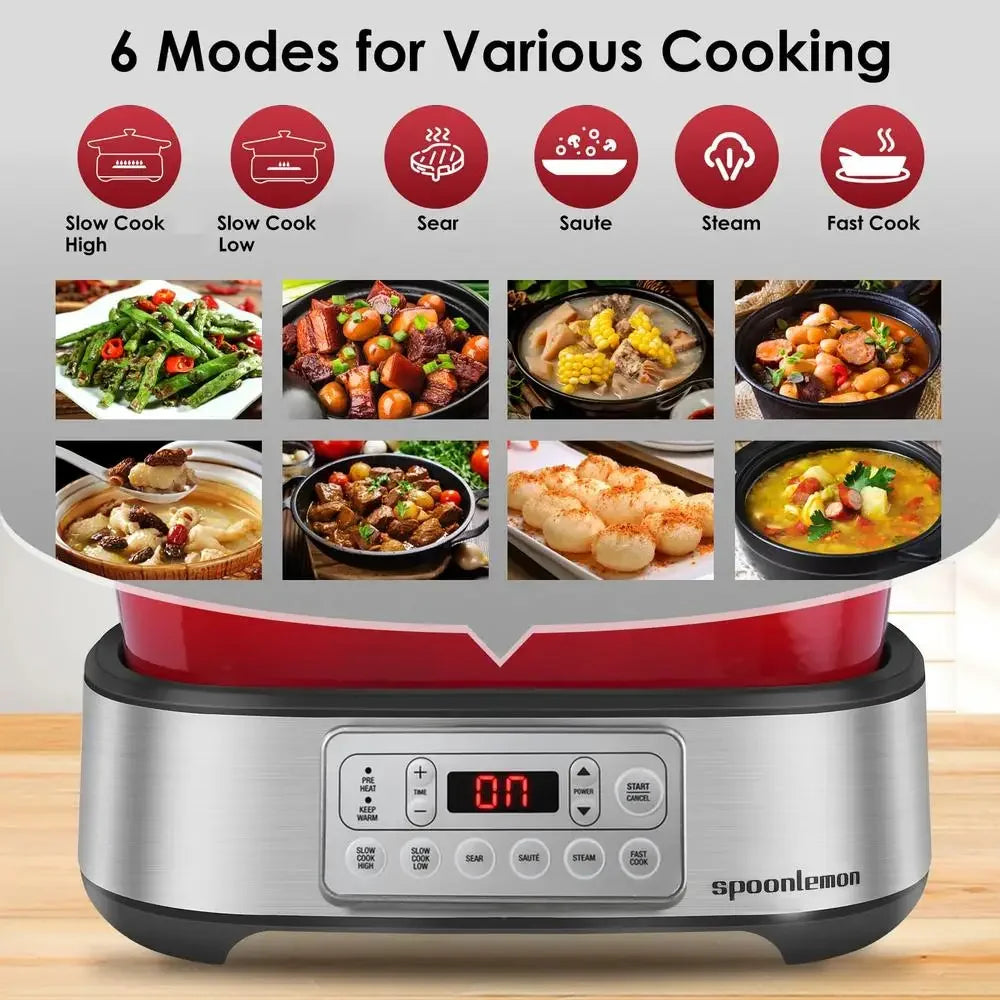 5.8QT Electric Dutch Oven Multi-Cooker
