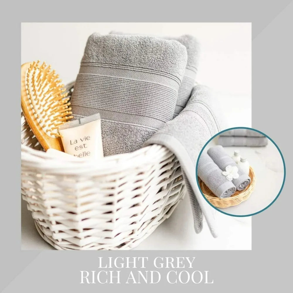 100% Cotton 8 Piece Bathroom Towel Set