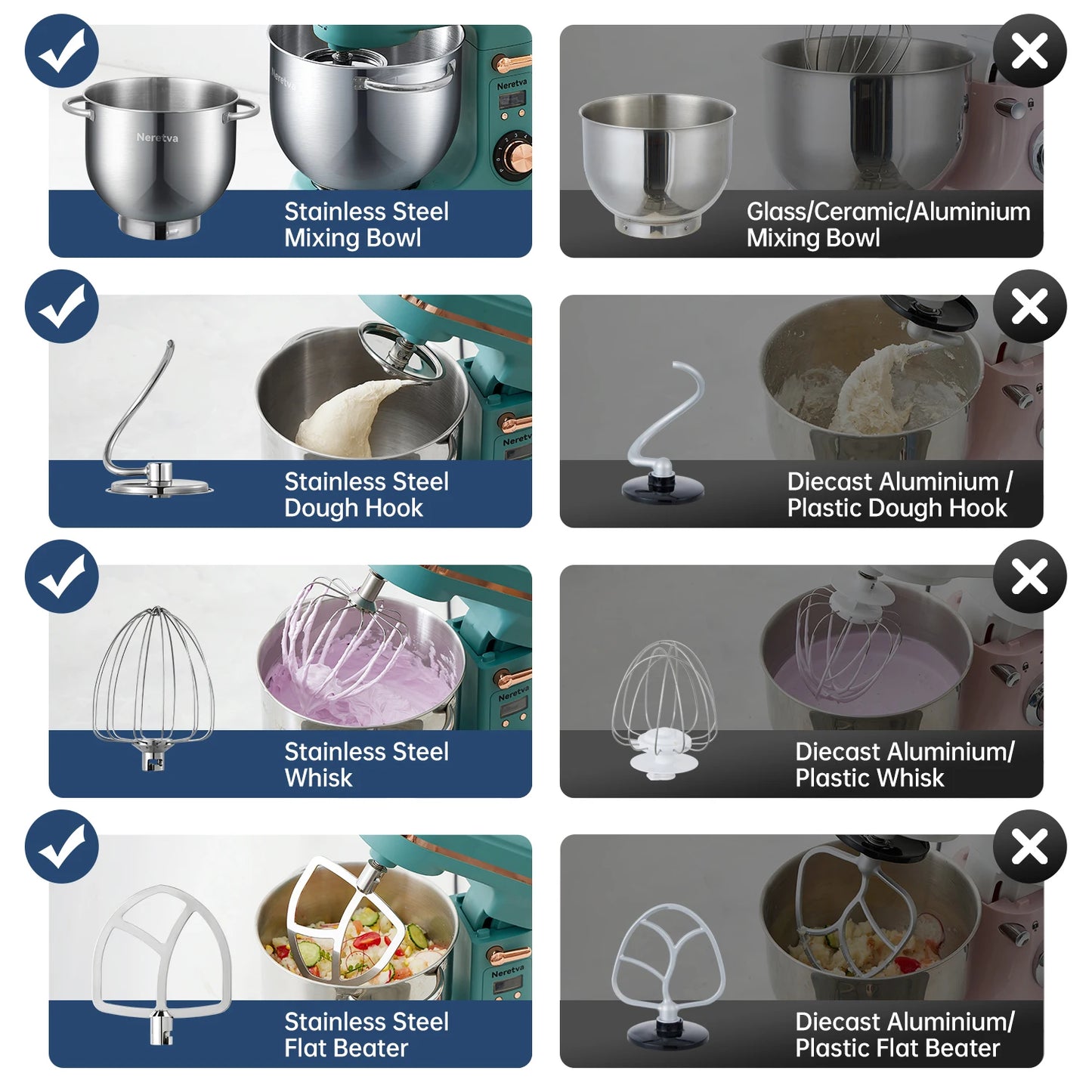 Stainless Steel Electric Stand Mixer
