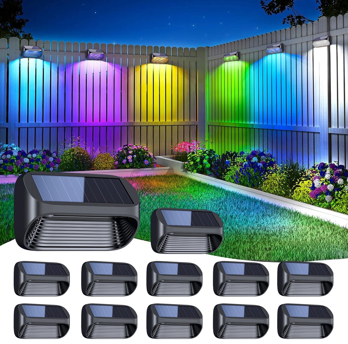 Solar Powered Fence Lights