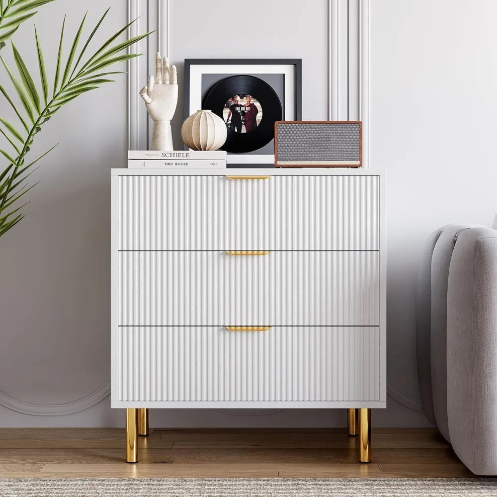 Wood Dresser With Metal Legs