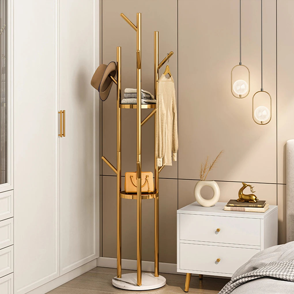 Heavy Duty Marble Coat Rack Stand