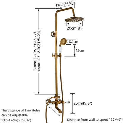 Antique Brass Shower Faucet