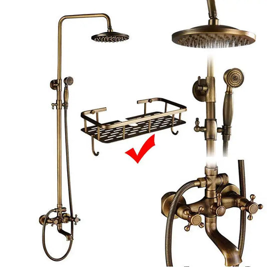 Antique Brass Shower Faucet