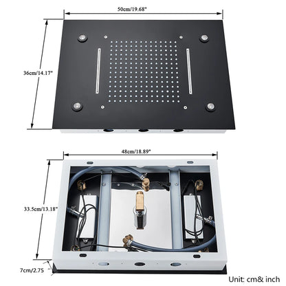 LED Ceiling Mounted Shower Head
