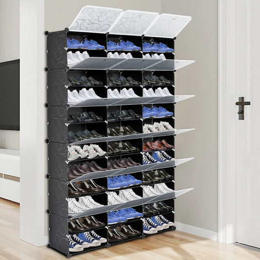 12-Tier Portable Shoe Rack Organizer