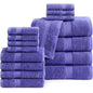 16 Piece 100% Cotton Bath Towel Set