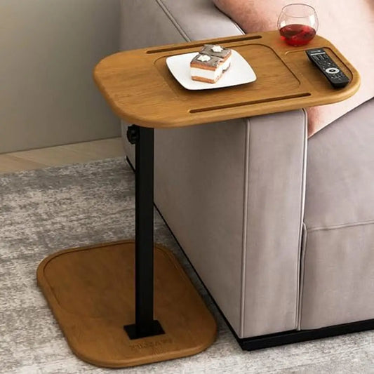 Adjustable Sofa Side Table With Swivel