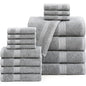 16 Piece 100% Cotton Bath Towel Set