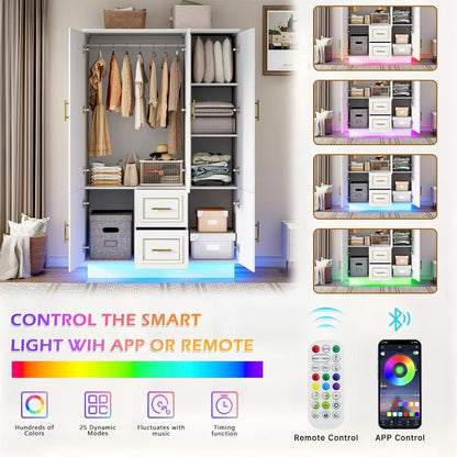 Modern Closet Wardrobe Armoire