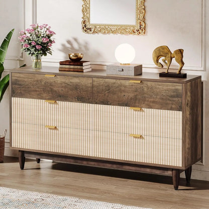 55 Inch 6 Drawer Dresser