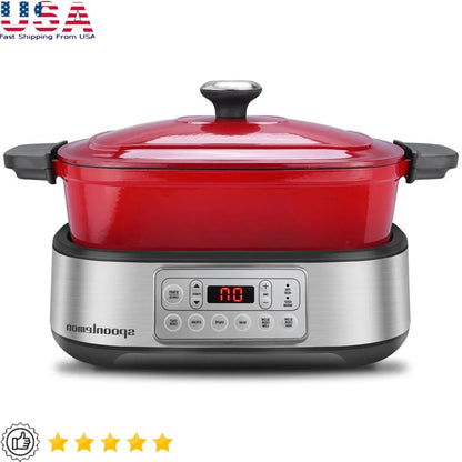 5.8QT Electric Dutch Oven Multi-Cooker