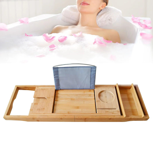 Expandable Bamboo Bath Tray