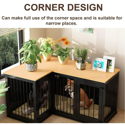 Corner Dog Crate Furniture