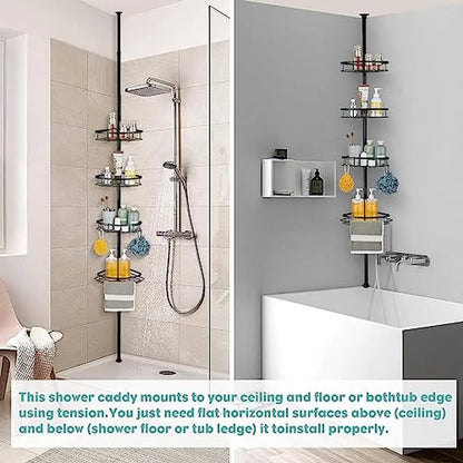 Stainless Steel Corner Shower Caddy Bathtub Organizer