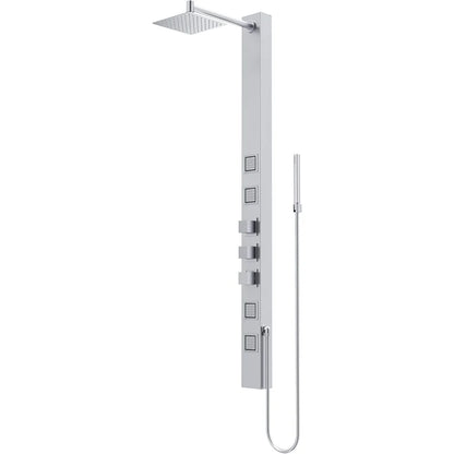 20"x58" Jet Stainless Steel Shower Panel