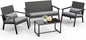 4-Piece Outdoor Wicker Patio Furniture Set