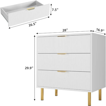 Wood Dresser With Metal Legs