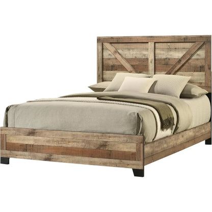 6-Piece Antique Natural Queen Bedroom Set