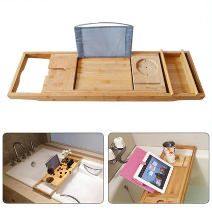 Expandable Bamboo Bath Tray
