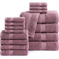 16 Piece 100% Cotton Bath Towel Set